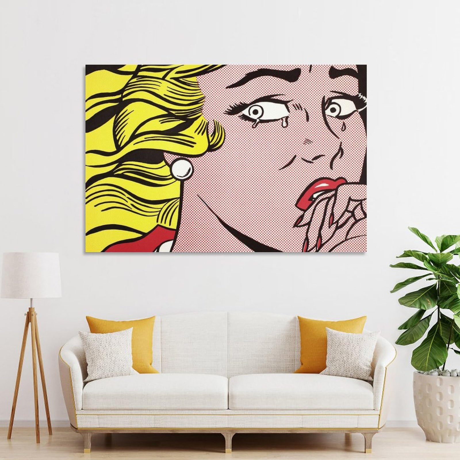 Amazon.co.jp: Roy Lichtensteinロイ・リキテンスタイン《泣く女